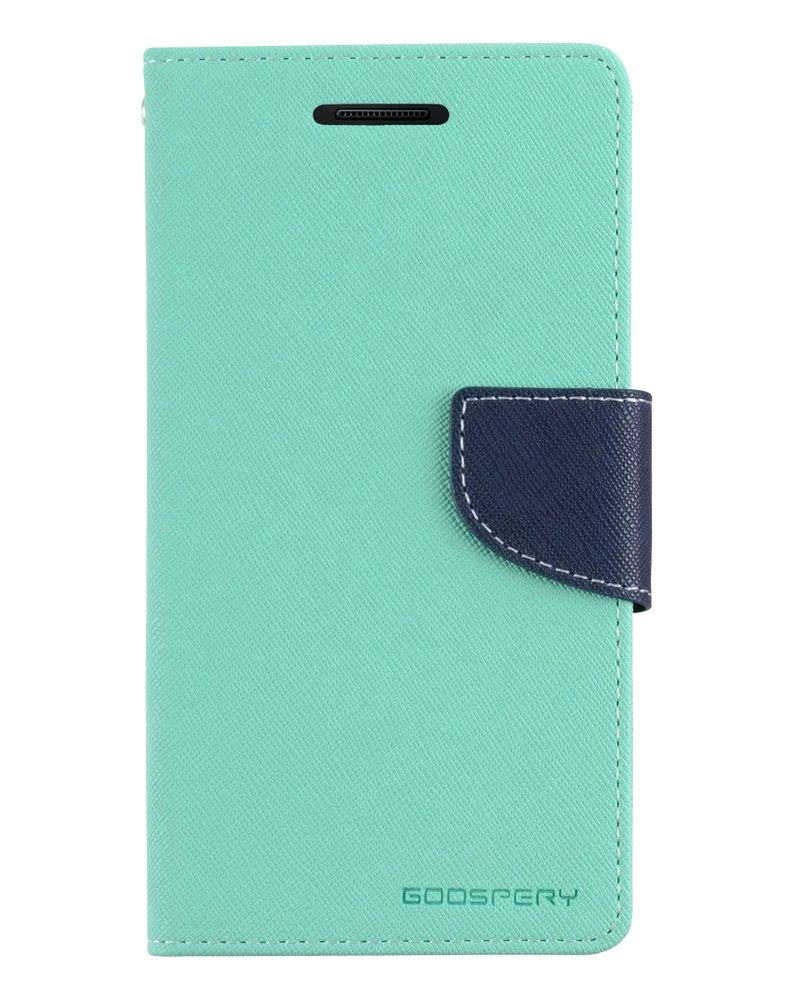 Fancy Diary Case for iPhone 13 Pro - Mint/Navy