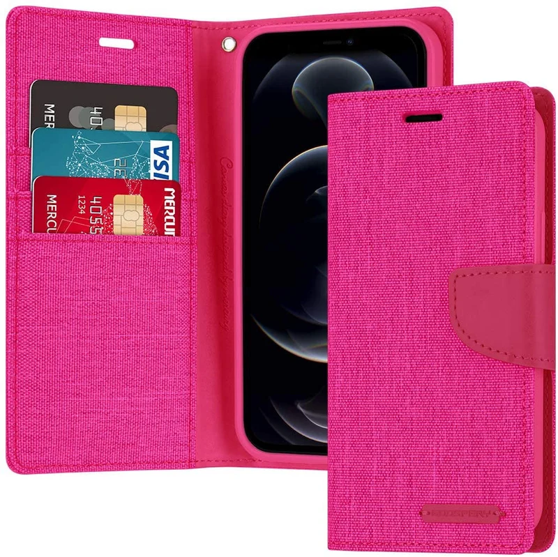 Goospery Canvas Diary for iPhone 17 - Pink