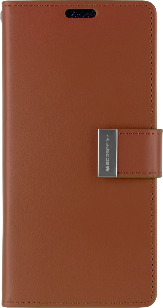 Goospery Rich Diary for iPhone X/XS - brown