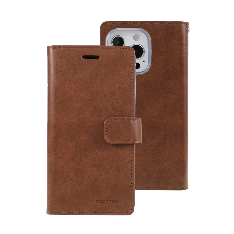 Goospery Mansoor Diary for iPhone 15 - Brown