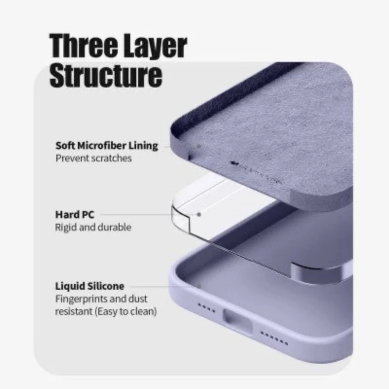 Goospery Silicon for iPhone 16 Pro - Purple