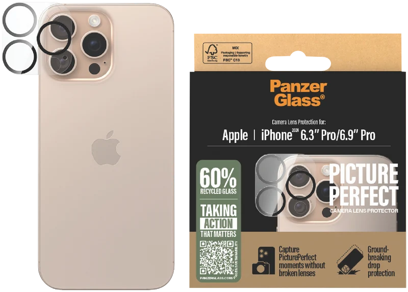 Panzer Glass Picture Perfect Lens Protector iPhone 16 Pro/Pro Max