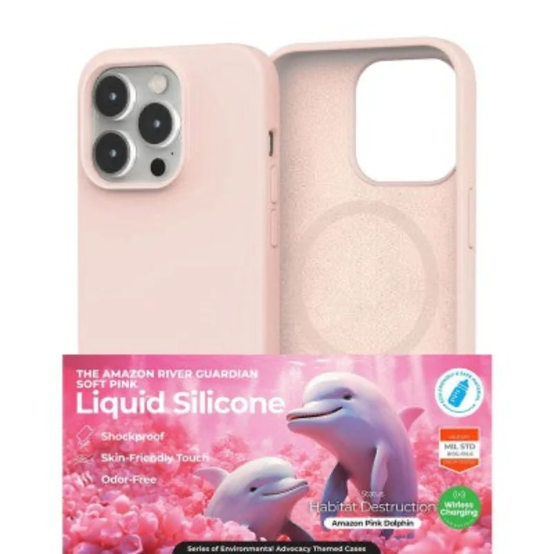 Redefine Liquid Silicone For iPhone 16 Pro - Pink