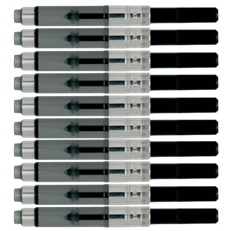 Parker Fountain Pen Deluxe Converter Refill Replacement Inks Pack 10