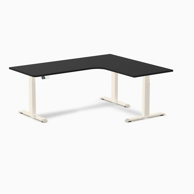 Desky Sigma L-Shape Gaming Desk Right Return 180 cm Wheat Frame