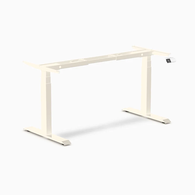 Desky Dual Sit Stand Desk Frame - Wheat