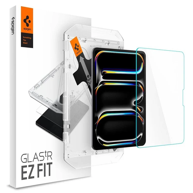 Spigen Apple iPad Pro 11 M5/M4 (2025/2024) EZ Fit GLAS.tR Slim 1PC Glass Screen Protector (Clear)