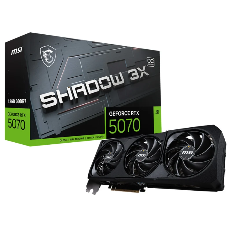 MSI GeForce RTX 5070 12G Shadow 3X OC Graphics Card (GeForce RTX 5070 12G SHADOW 3X OC)