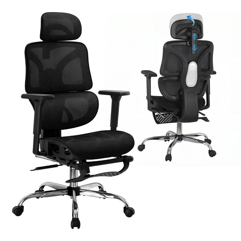 Artiss Ergonomic Office Chair Footrest (Black)