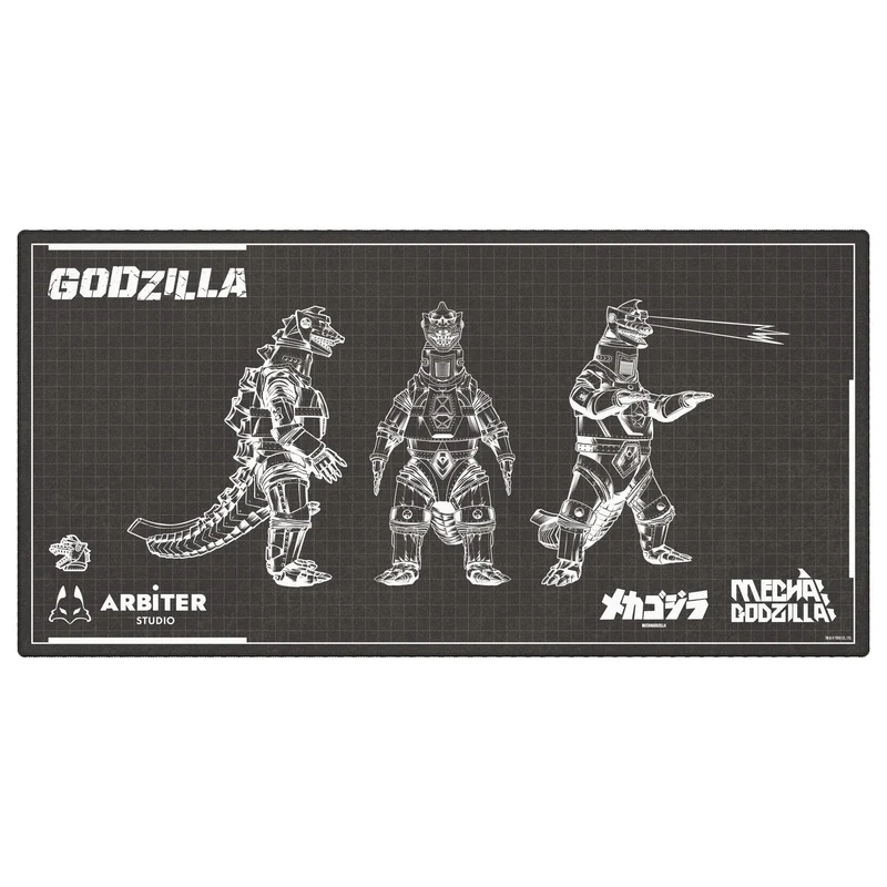 ARBITER STUDIO Black Mechagodzilla XXL 1000x500mm Cloth Mousepad