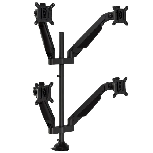 Desky Quad Monitor Arm - Black