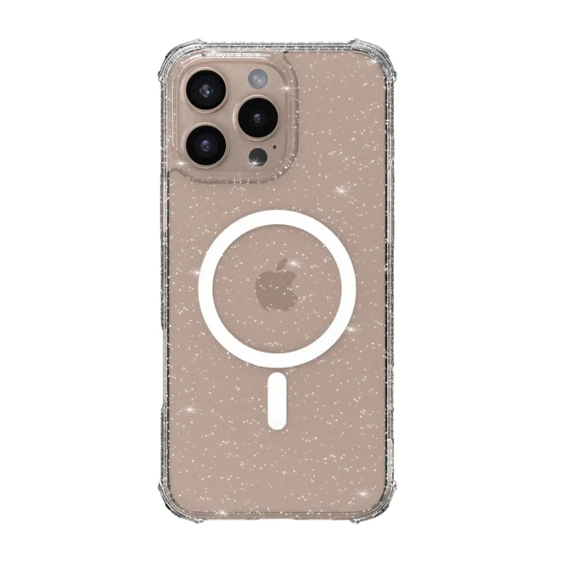 X-One Dropguard Pro Impact Protection Case for iPhone 16 - Glitter Clear