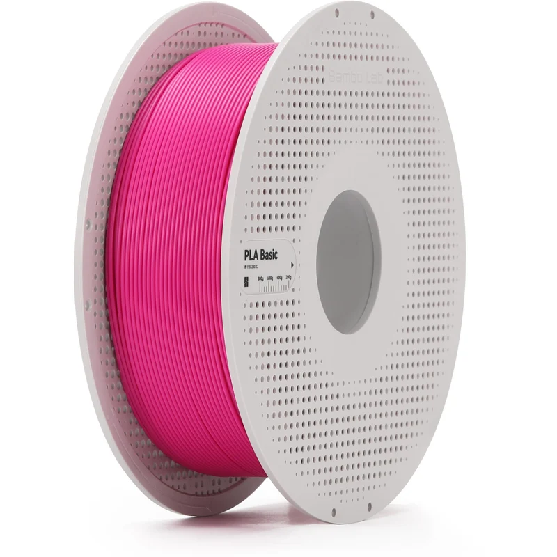 Bambu Lab PLA Basic 3D Printer Filament With Spool (Magenta) [1kg]