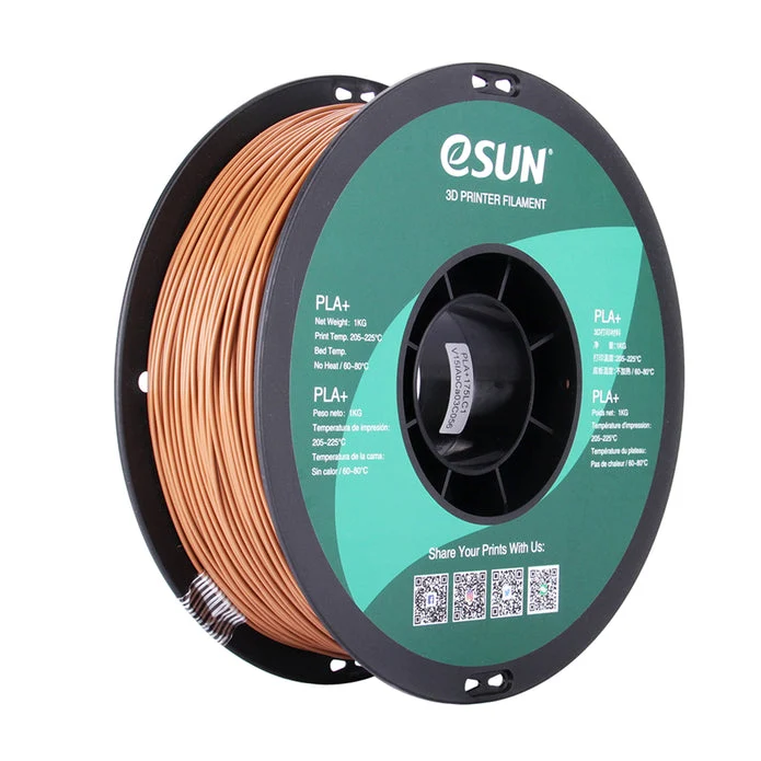 eSUN PLA+ HS High Speed 3D Print Filament 1.75mm 1kg - Light Brown