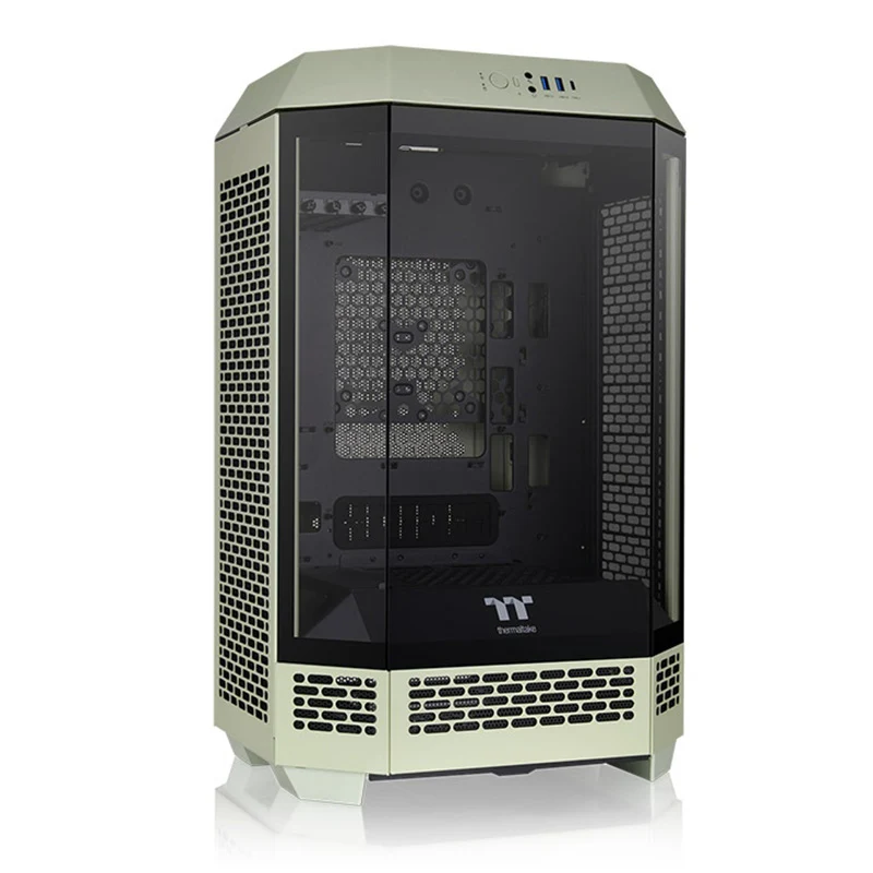 Thermaltake CA1Y400SEWN00 The Tower 300 Tempered Glass Micro-ATX Tower Case (Matcha Green Edition)