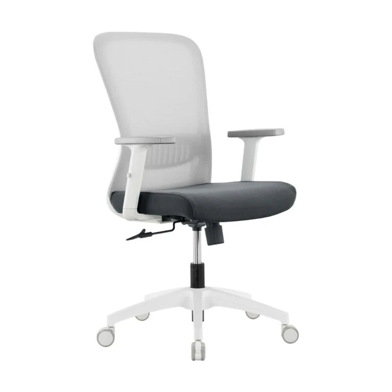 Sabia Aston Pre-Assembled Chair Ergonomic Office Seating Mesh (Grey/White)