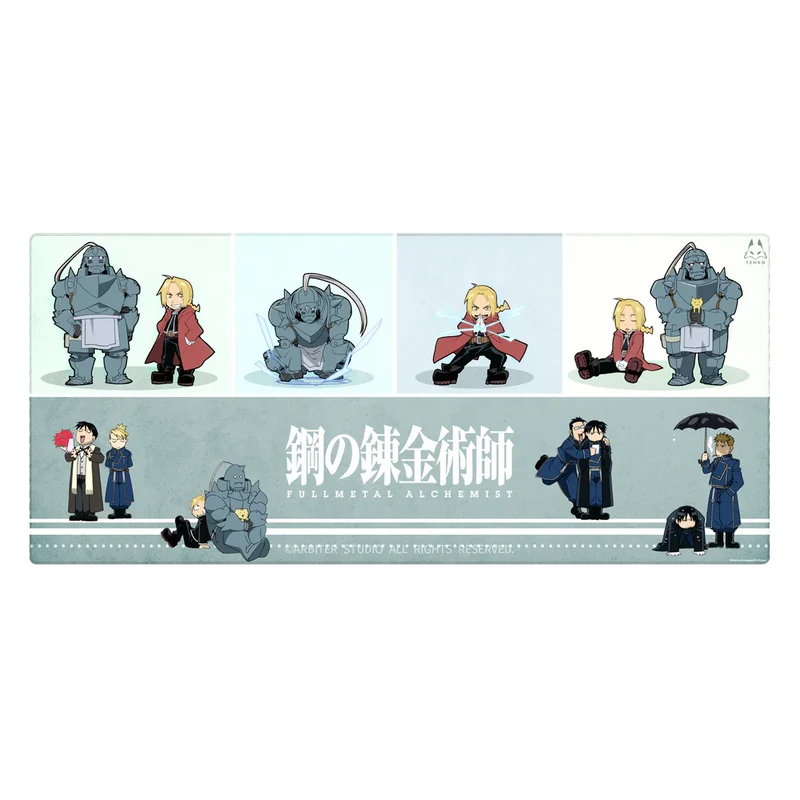ARBITER STUDIO FMA BROTHERHOOD XL 900x400mm Cloth Mousepad (Chibi Alcehmists)