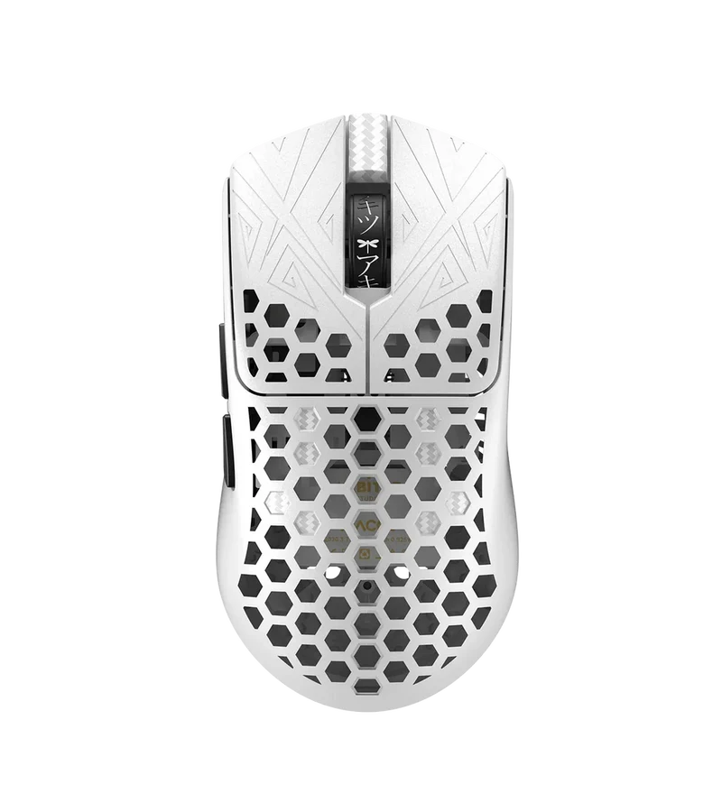 ARBITER STUDIO TENKO Akitsu Medium Carbon Fiber 8K Wireless Gaming Mouse (White)