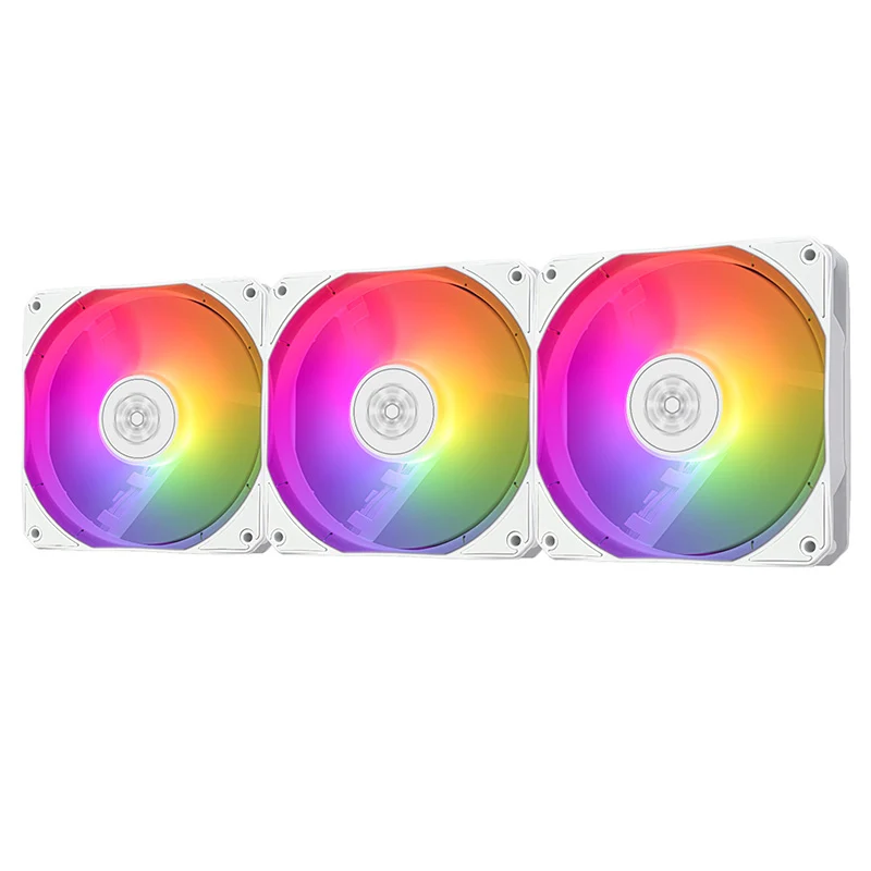 SilverStone 120mm ARGB PWM Fan (White) [3 Pack]