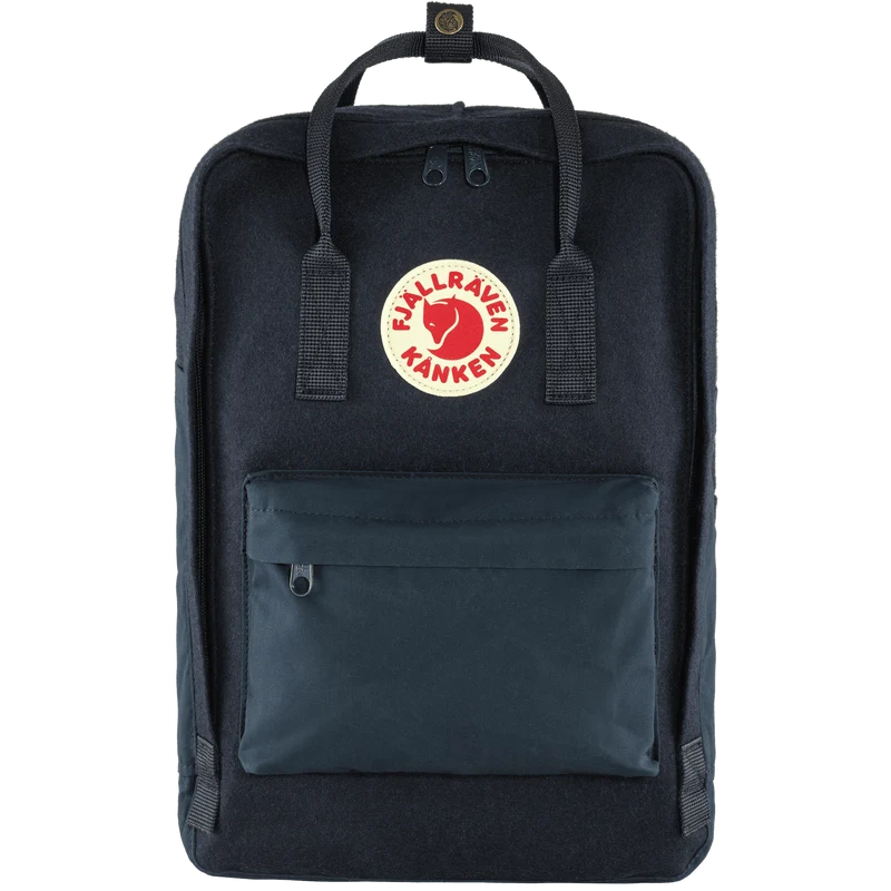 Fjallraven Kanken Re-Wool Laptop 15" Backpack - Black