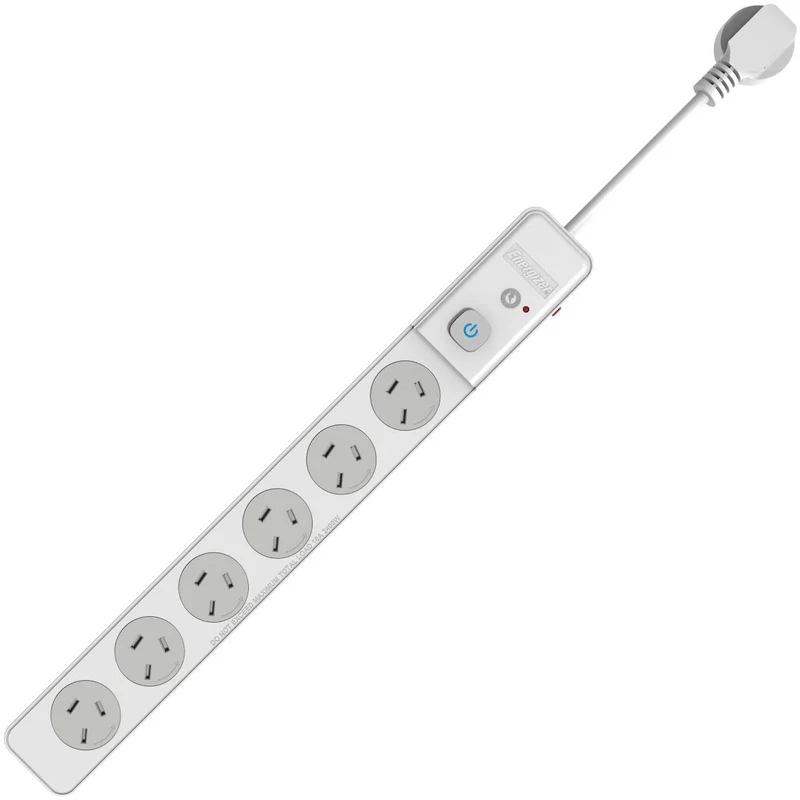 Energizer 6-Port Surge Protection Powerboard